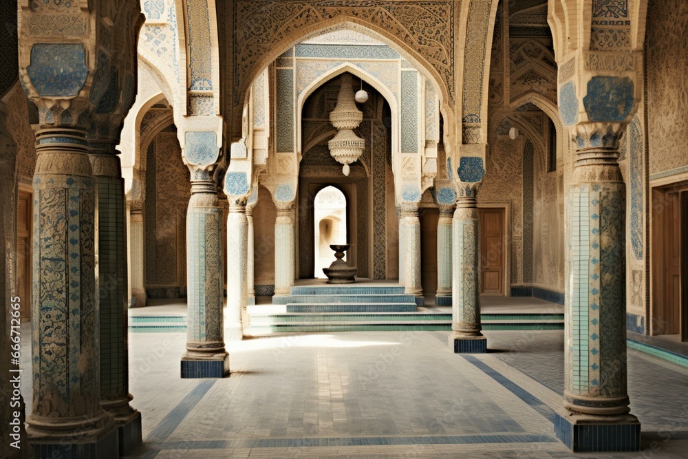 antique Middle Eastern architecture. Generative AI