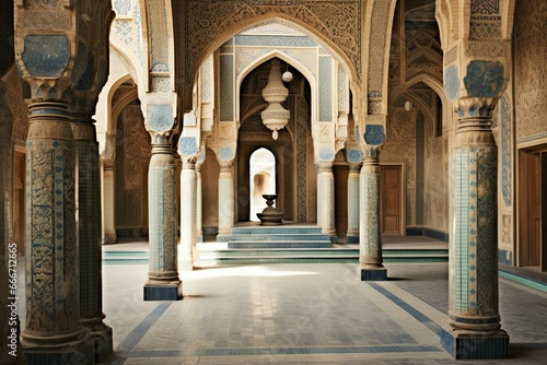 antique Middle Eastern architecture. Generative AI