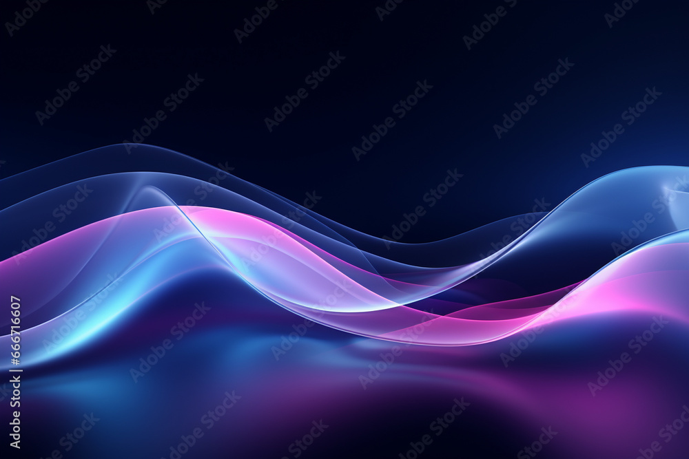 Creative abstract background with graceful blue and purple wavy shapes, evoking a sense of fluidity, mystique, and artistic intrigue. Ai generated Creative abstract background with graceful blue and purple wavy shapes, evoking a sense of fluidity, mystique, and artistic intrigue. Ai generated