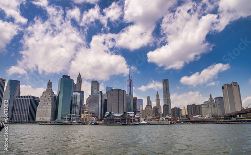 New York City skyscrapers in June