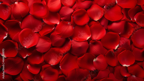 Background of beautiful red rose petals. Top view