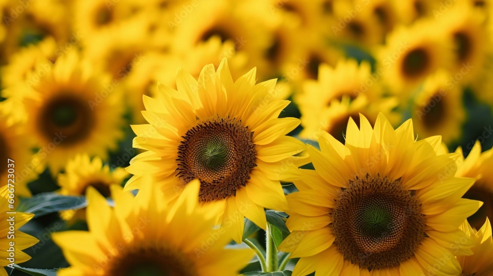 Fototapeta premium a group of yellow flowers