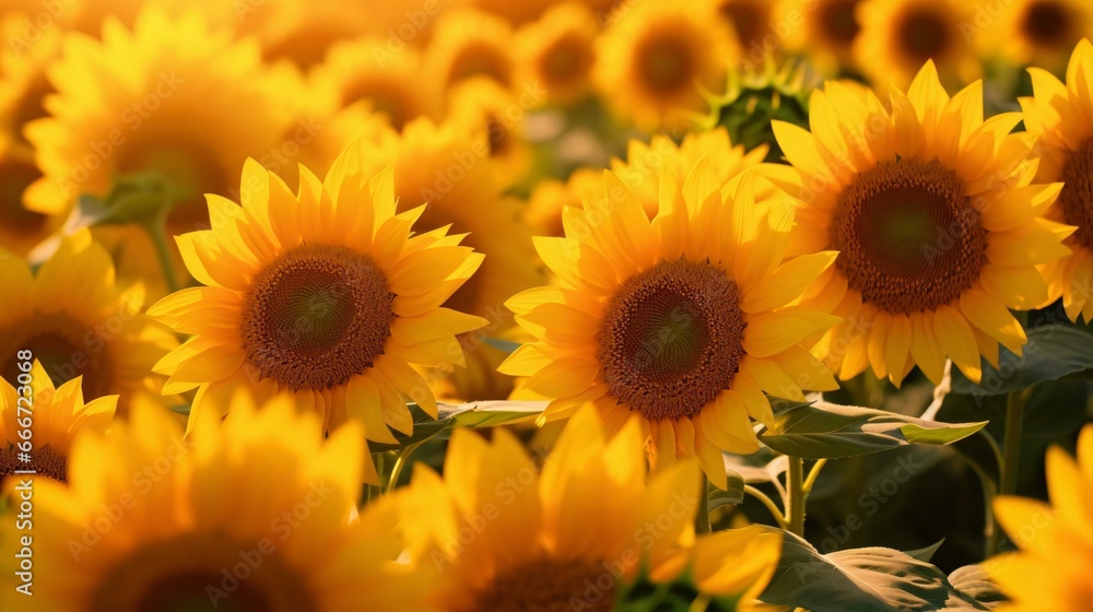 a group of sunflowers a group of sunflowers