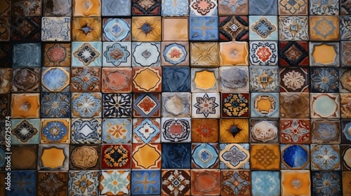 a group of colorful tiles © KWY