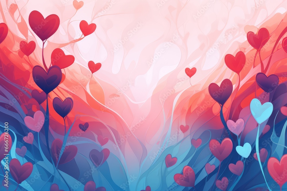 Abstract background for lovers on Valentines Day