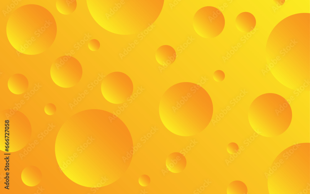 Abstract Cheese Bubble Background Yellow gradient cheese theme modern food background for web cover wallpaper advertising presentation or banner