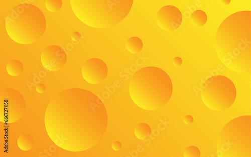Abstract Cheese Bubble Background Yellow gradient cheese theme modern food background for web cover wallpaper advertising presentation or banner