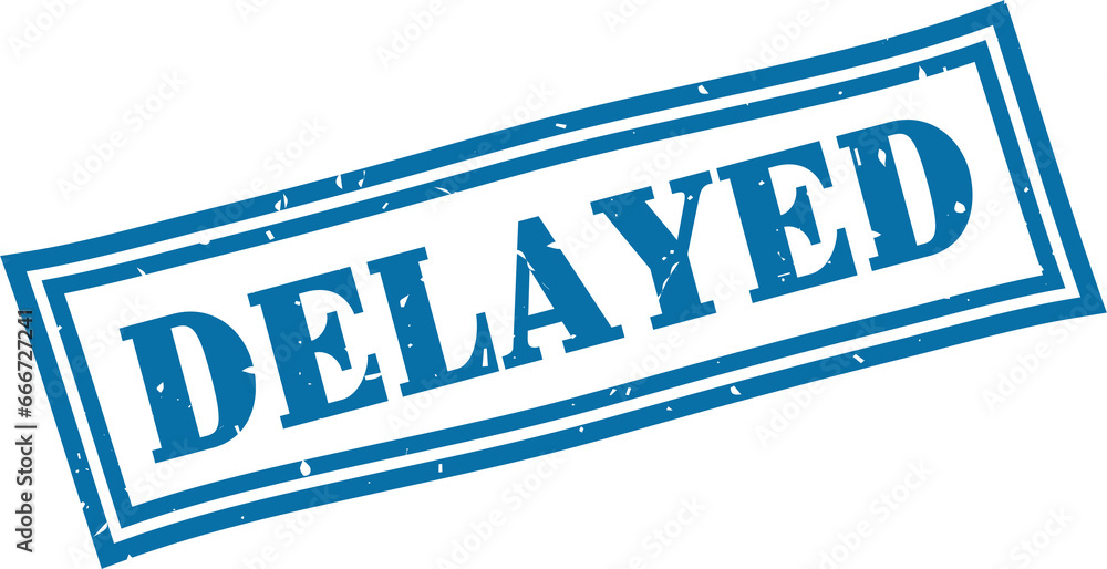 Foto Delayed square grunge rubber stamp