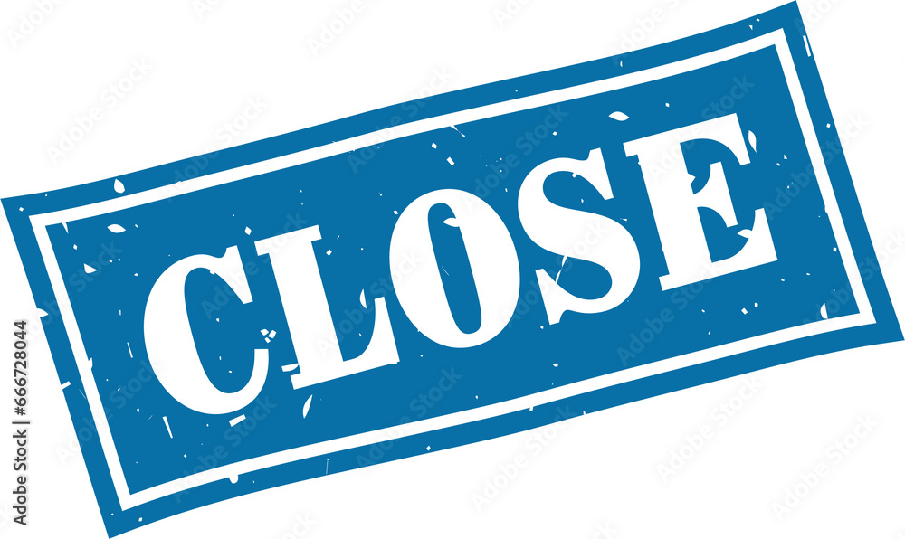 Fototapeta premium Close square grunge rubber stamp