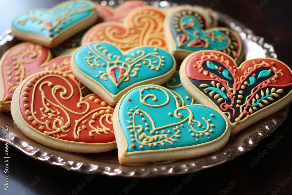 heart shaped cookies christmas