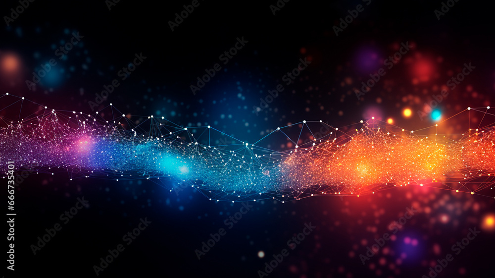 Obraz premium abstract background. digital technology and connection