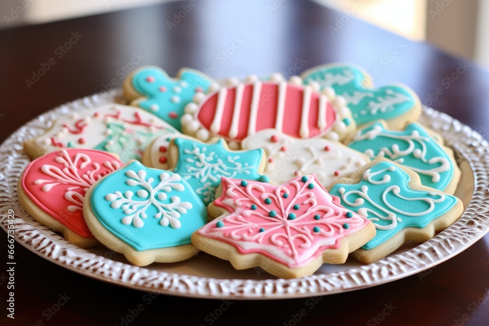 christmas cookies on a plate christmas cookies on a plate