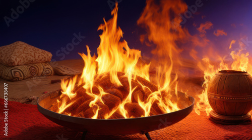 January 13, Lohri, traditional bonfire, burning fire, festive feast