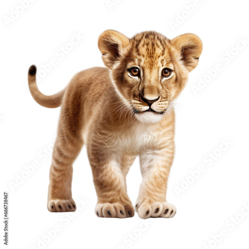 Cute baby lion clip art