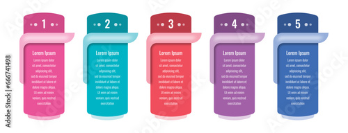 five option informational templates. annual report, magazine infographic template. business infographic template