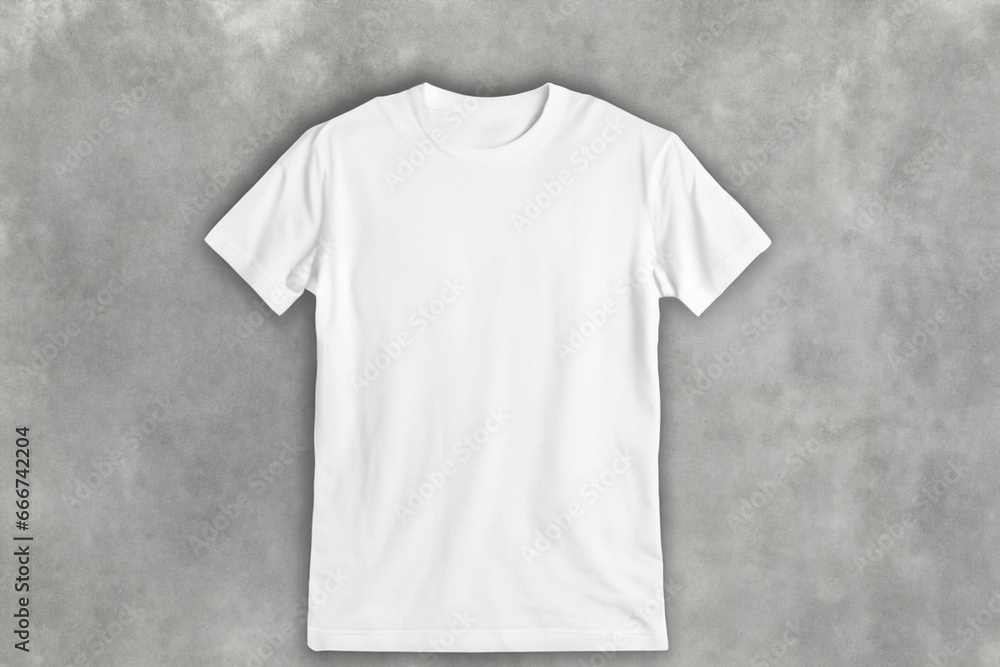 White Cotton Shirt for Branding Mockups, Product Design, White T-shirt Template White Cotton Shirt for Branding Mockups, Product Design, White T-shirt Template