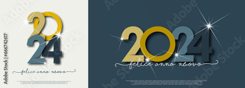 felice anno nuovo - buon anno 2024	