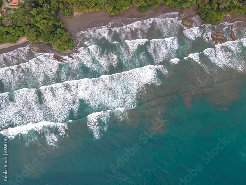 Aerial drone photo hovering over Costa Rica photo