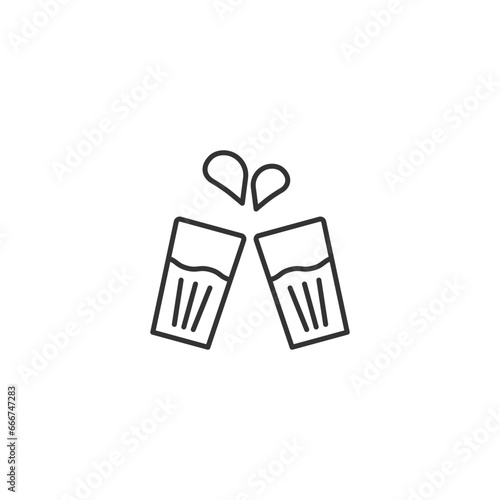Cheers icon. Drinks symbol modern, simple, vector, icon for website design, mobile app, ui. Vector Illustration