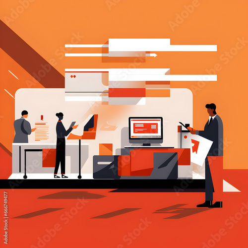 business people in office