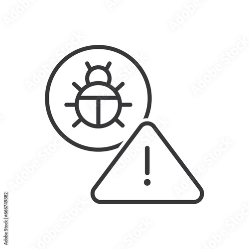 Virus Warning Icon - Malware Icon