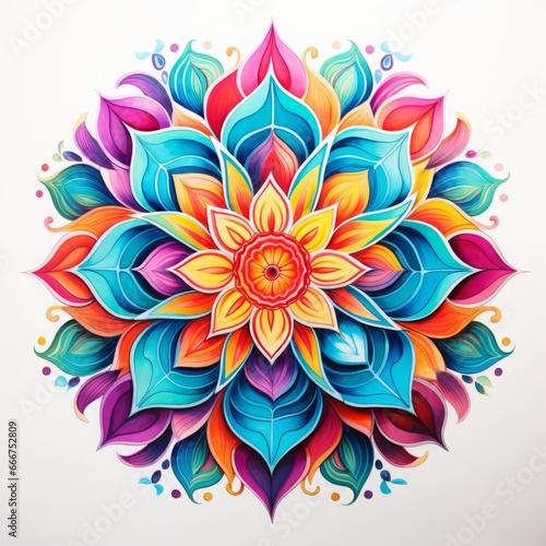 mandala pattern isolated illustration. © Yahor Shylau 