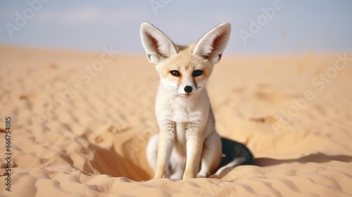 Fennec Fox in the Sahara Desert