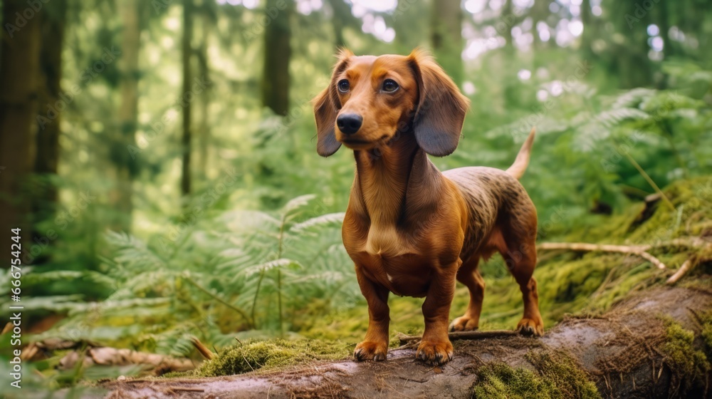 Proud Dachshund in a Natural Setting