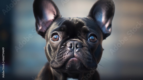 Charming Close-up of a French Bulldog's Face © Andreas