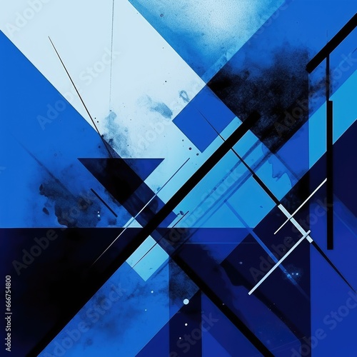 abstract album cover blue
