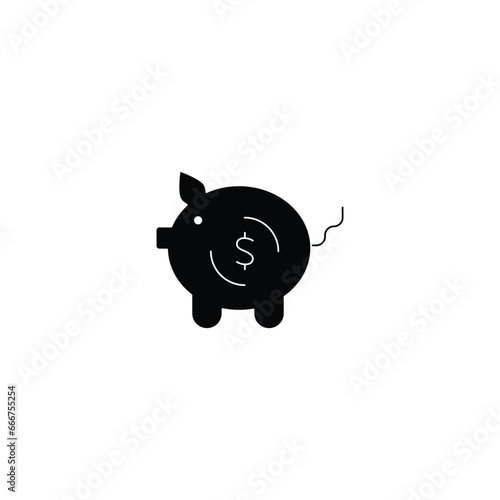 Piggy bank concept line icon. Simple element illustration. Piggy bank concept outline symbol design.