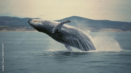 Blue Whale Breaching