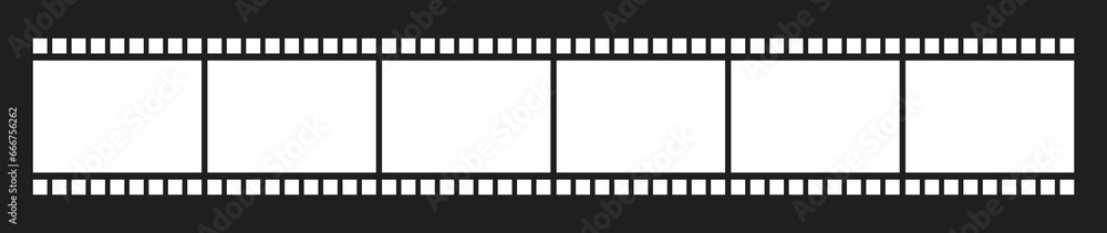 Blank cinema film strip icon vector