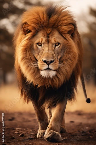 Animal photography. Lion in nature. © Matthew