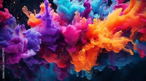 Colorful Chaos: Experiment with adding food coloring to the water and capture the vibrant splashes of different colors