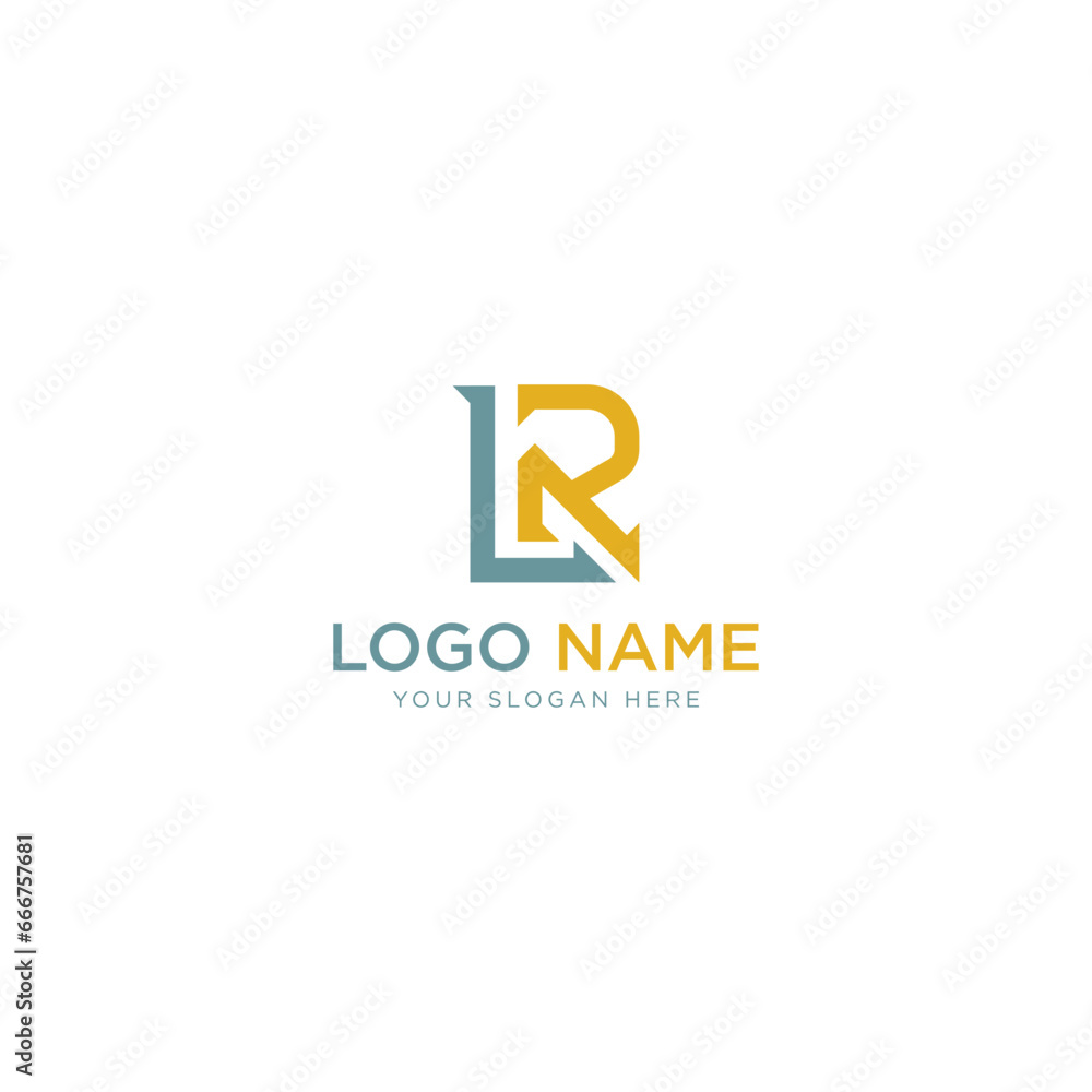 initial letter LR logo design template vector stock initial letter LR logo design template vector stock