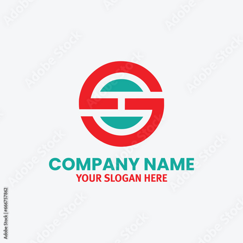 letters osg and os text logo design vector