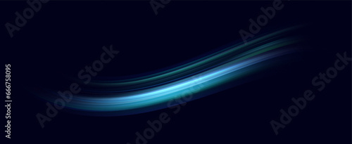 	
Neon speed lines. Dynamic light motion traces. Light trace wave, trace line.