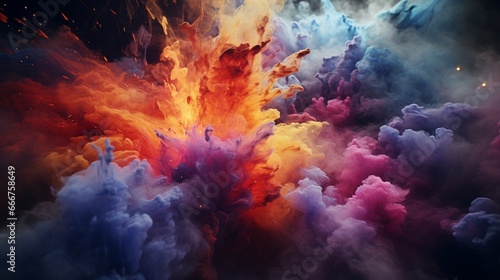 Ethereal Explosions: Hues in the Dark © shahrukh