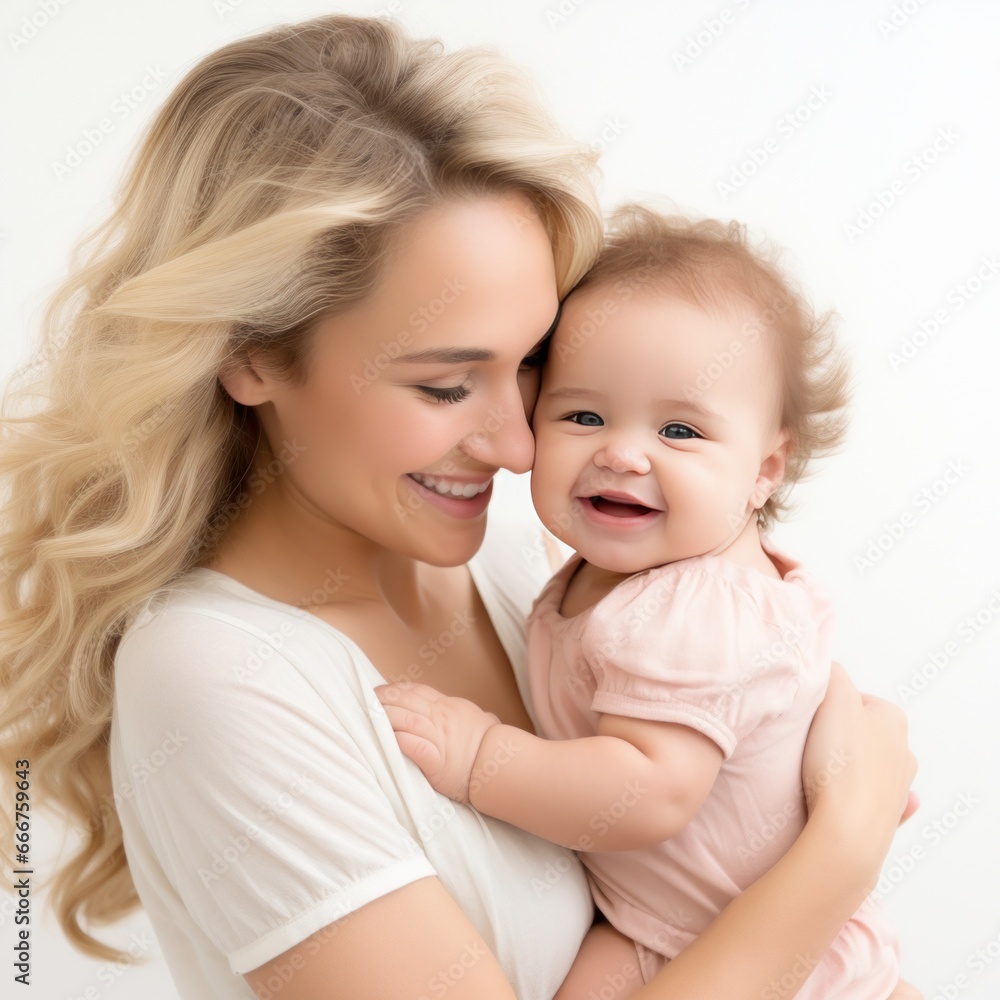 A Delightful Picture of a Mother Embracing Her Baby Girl A Delightful Picture of a Mother Embracing Her Baby Girl