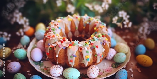 Sweet Celebrations: Easter Bundt Cake Close-up