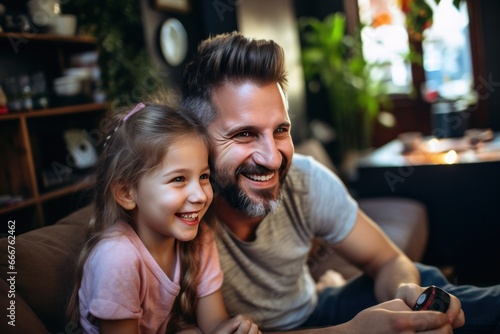 Father and Daughter Bond over Video Games Picture