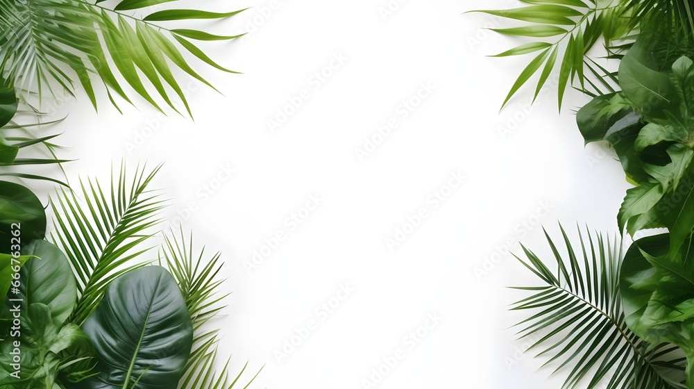 verde decorativo su sfondo bianco