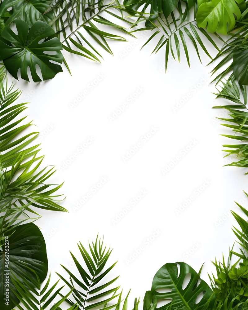 verde decorativo su sfondo bianco