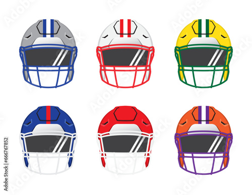 Football Helmet Front