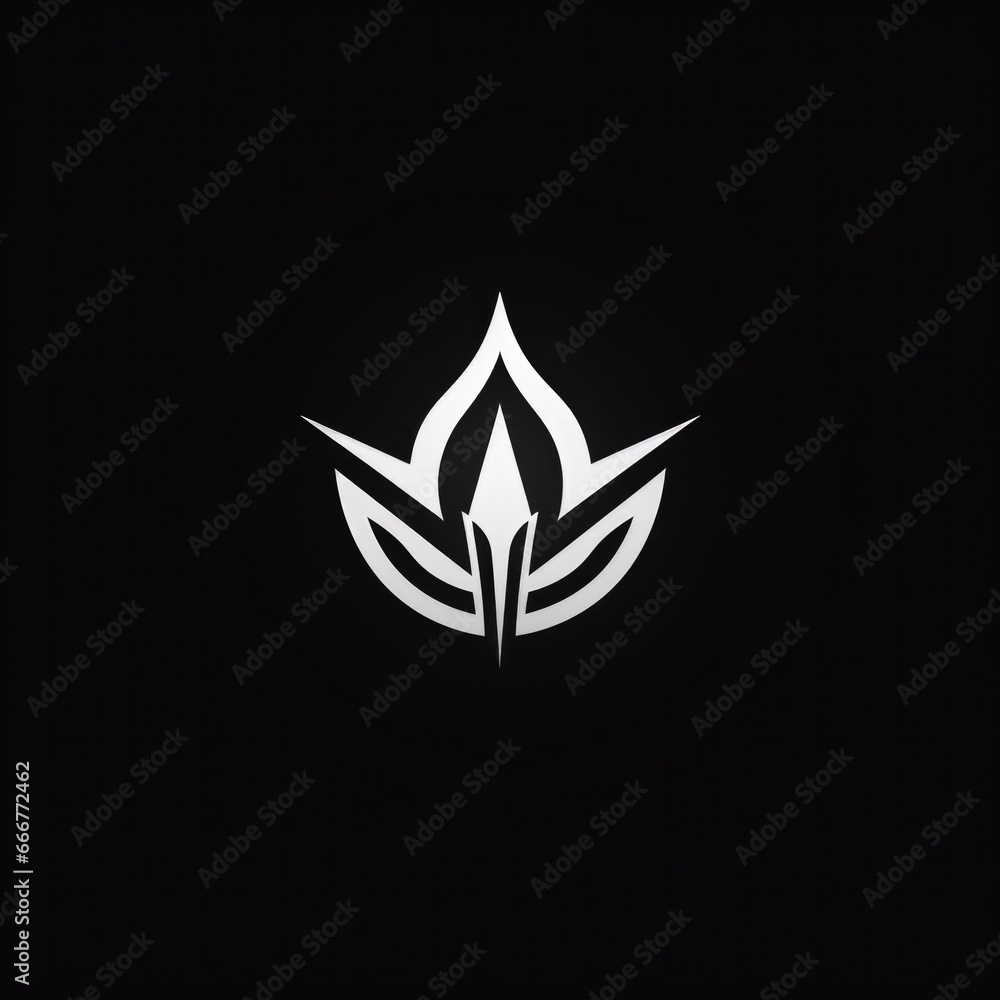 Abstract color company logo on a dark background. Corporate logo design Abstract color company logo on a dark background. Corporate logo design