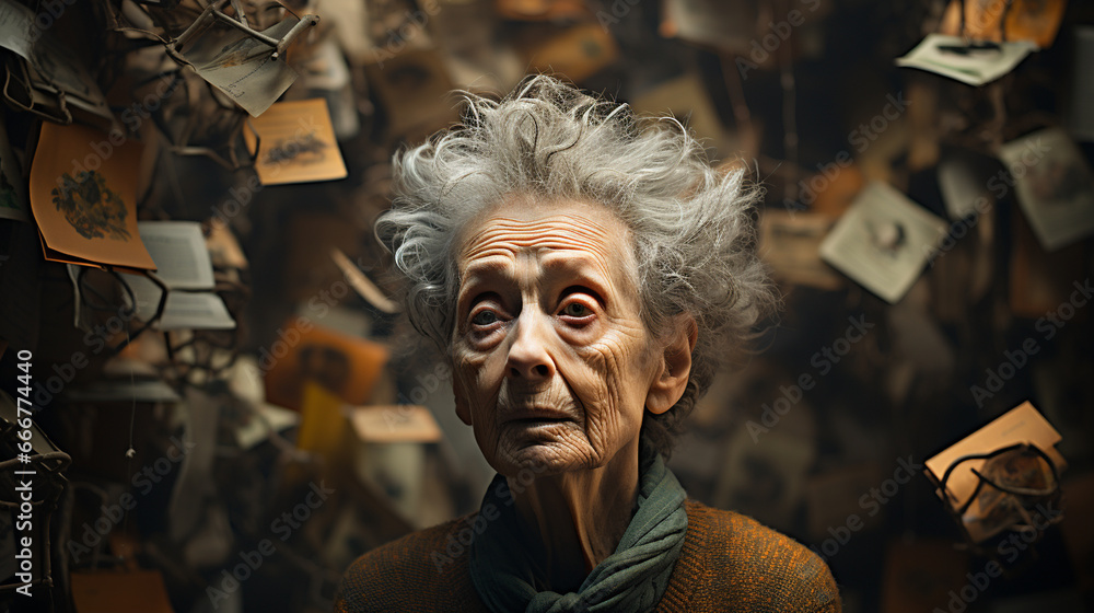 old man with book in hands.