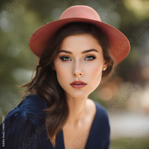 portrait of a fashion model.