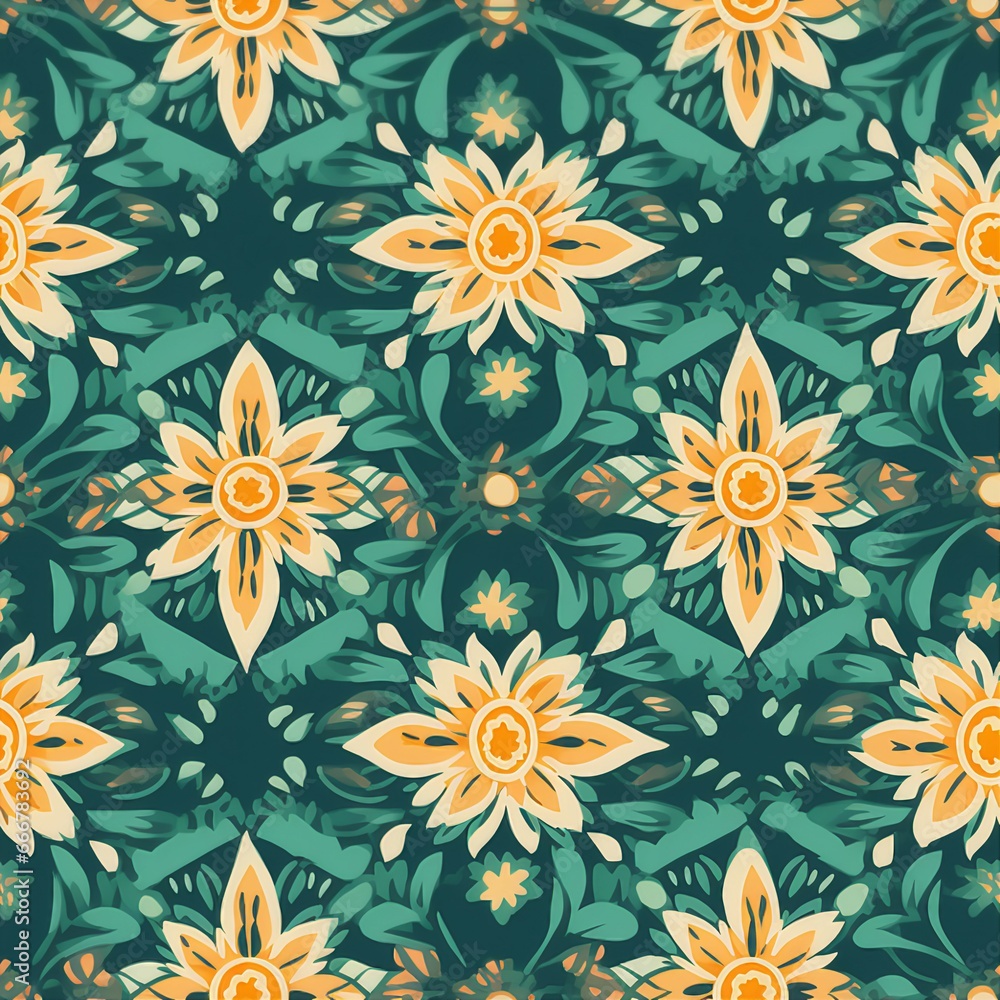 Bohemian Mandala Oasis Pattern Bohemian Mandala Oasis Pattern