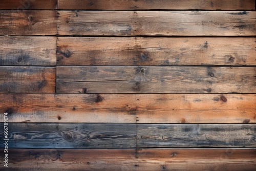 The setting portrays a textured surface with a distressed and aged look, thanks to reclaimed, recycled wood planks